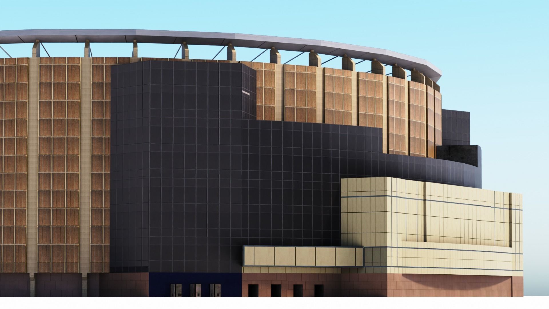 Madison Square Garden Low-poly 3D model_11