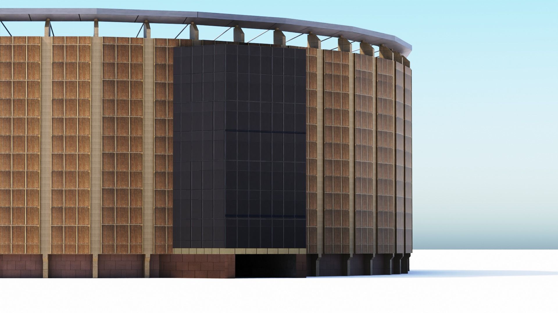 Madison Square Garden Low-poly 3D model_7