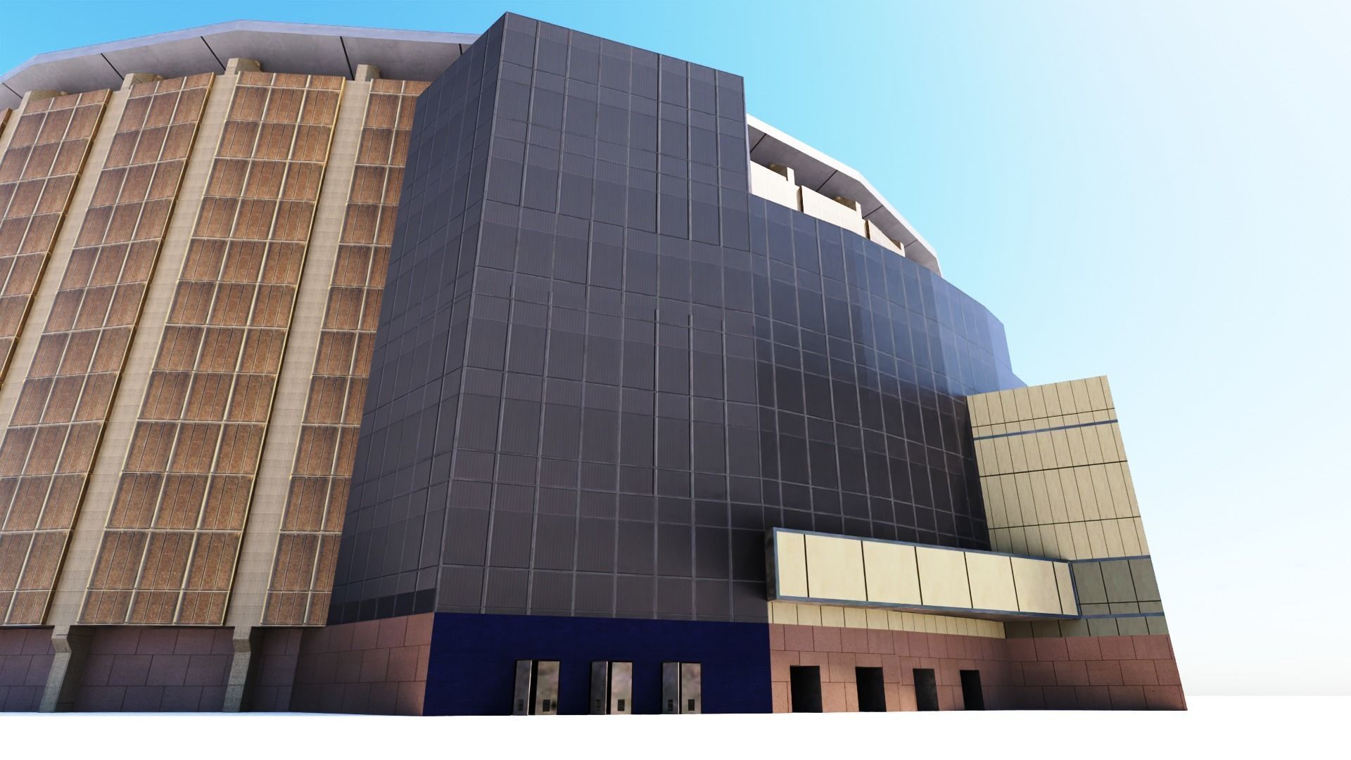 Madison Square Garden Low-poly 3D model_13