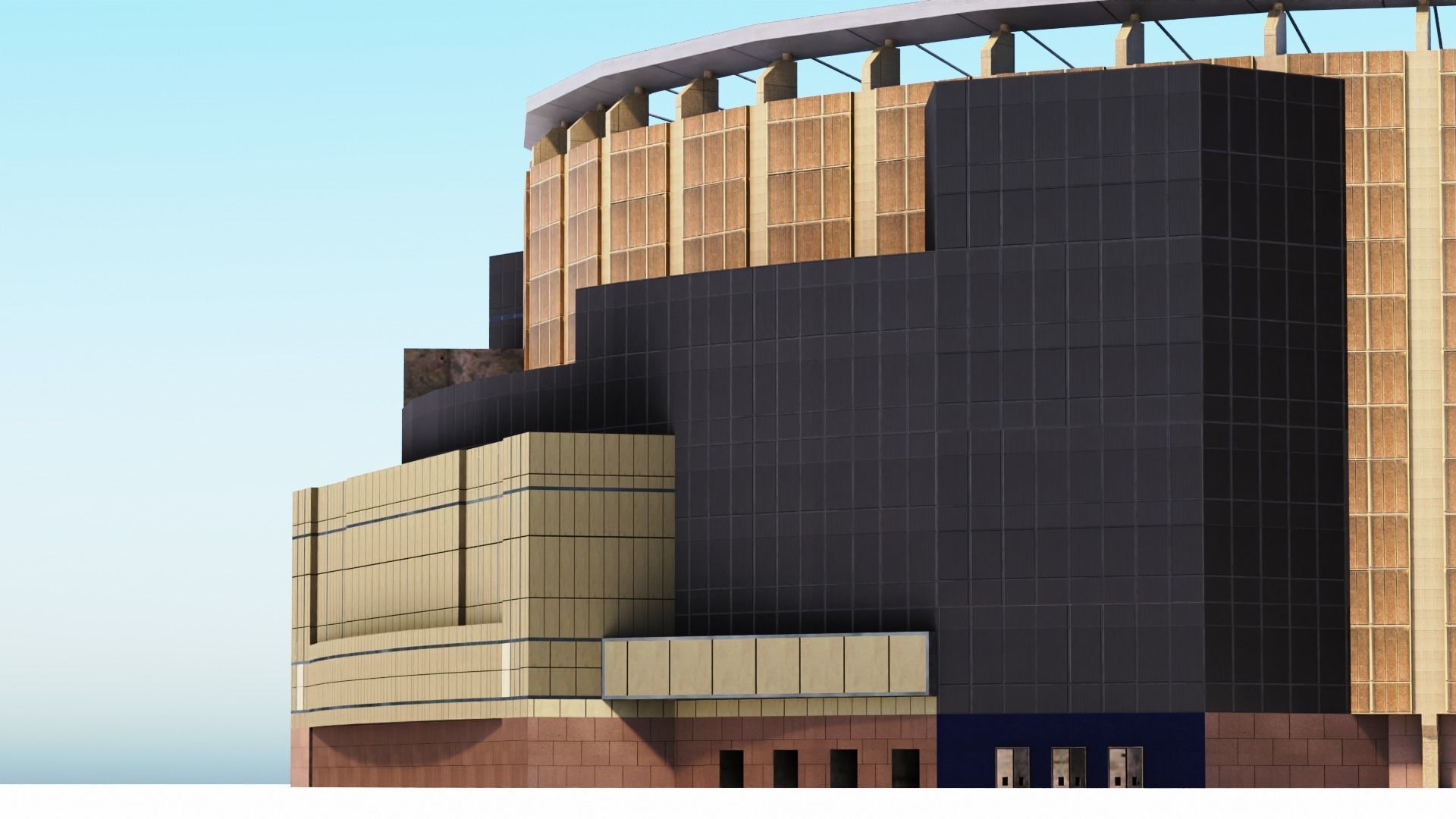Madison Square Garden Low-poly 3D model_12