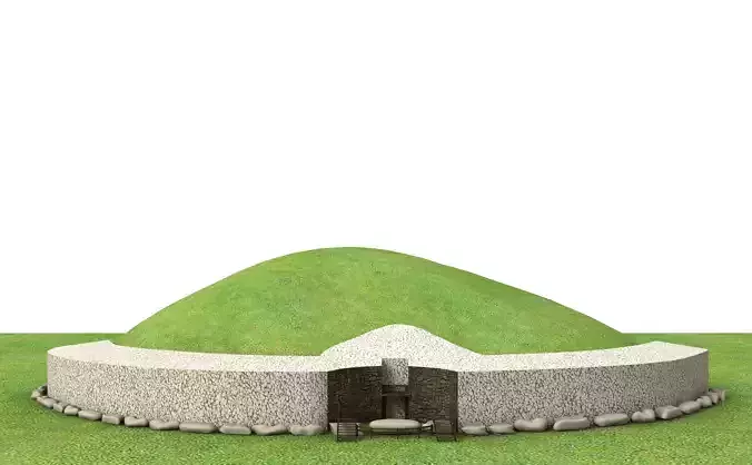 Newgrange ancient irish mound 3D model