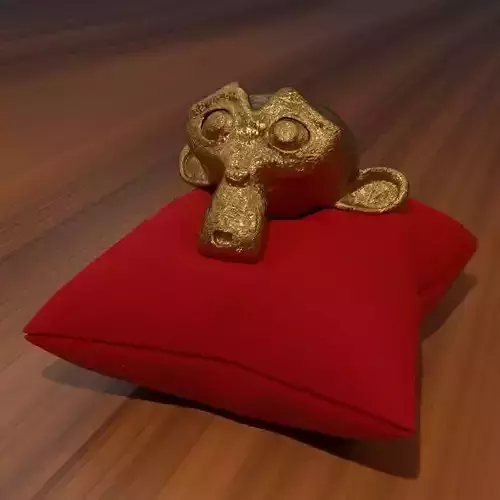 Photo Realestic Golden Monkey Low-poly 3D model