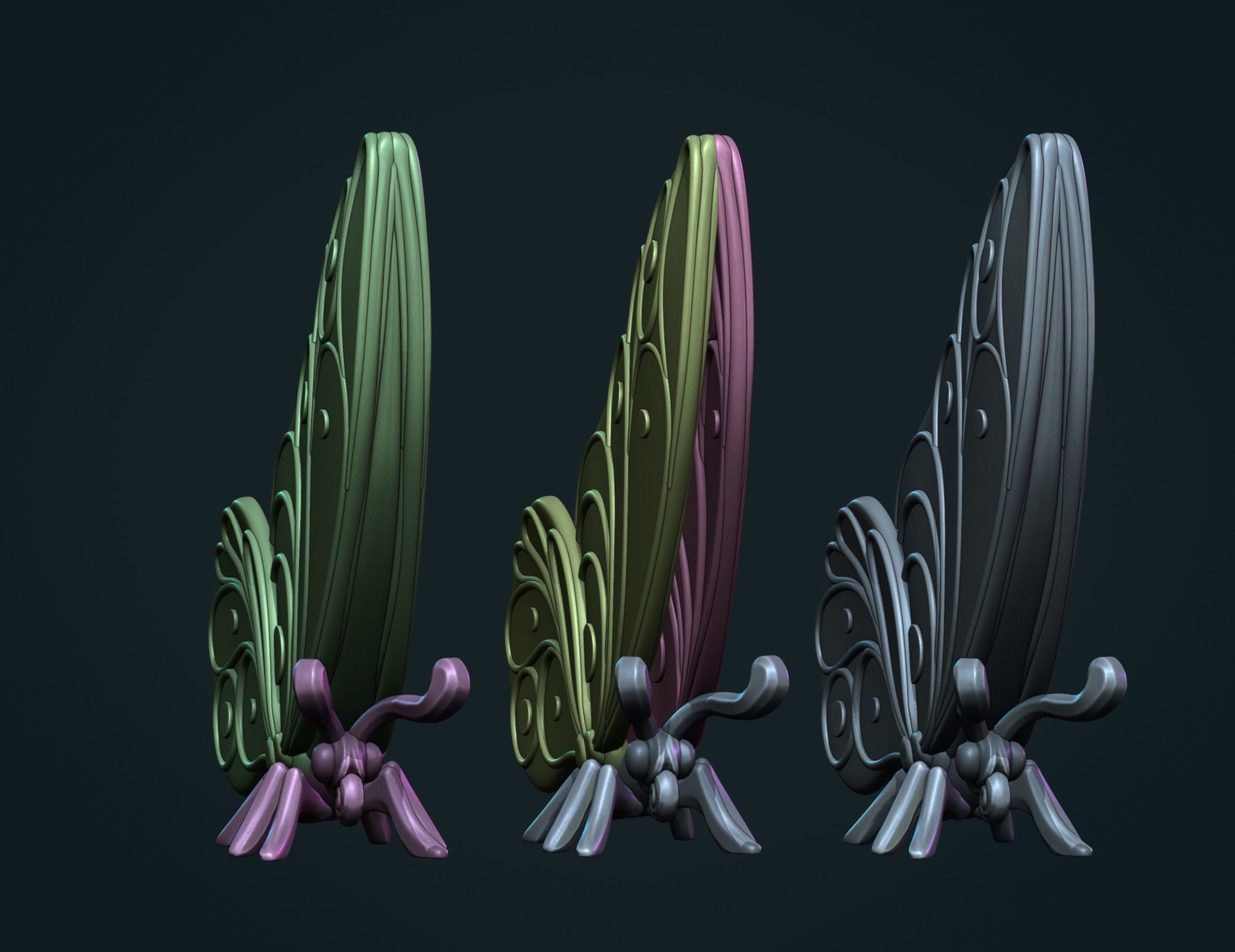 Butterfly Y 3D print model_8