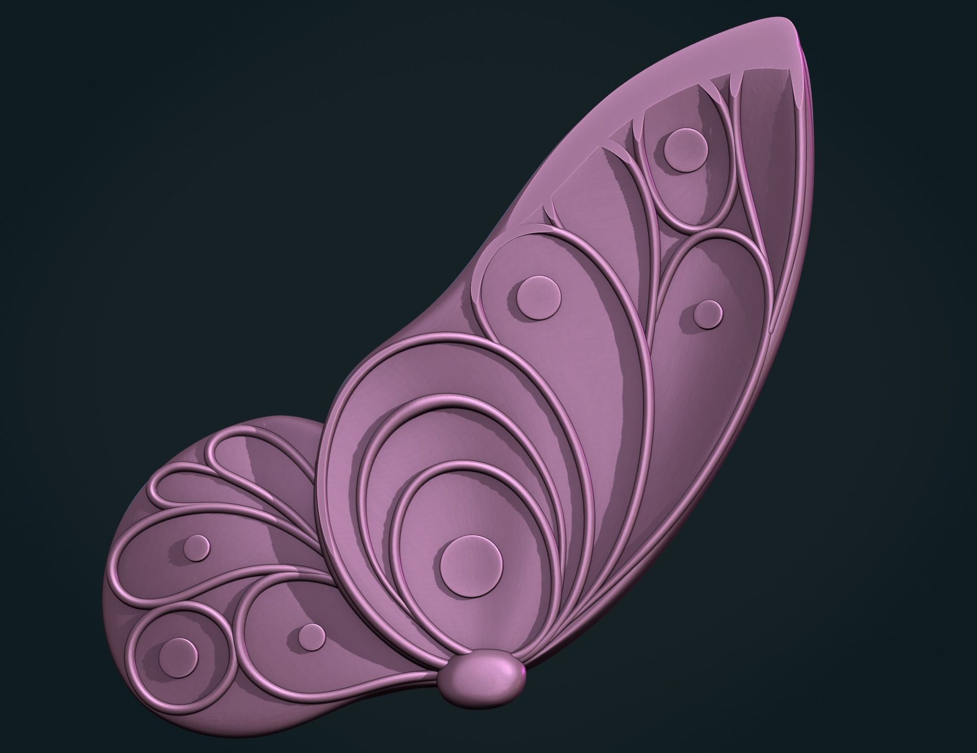 Butterfly Y 3D print model_11