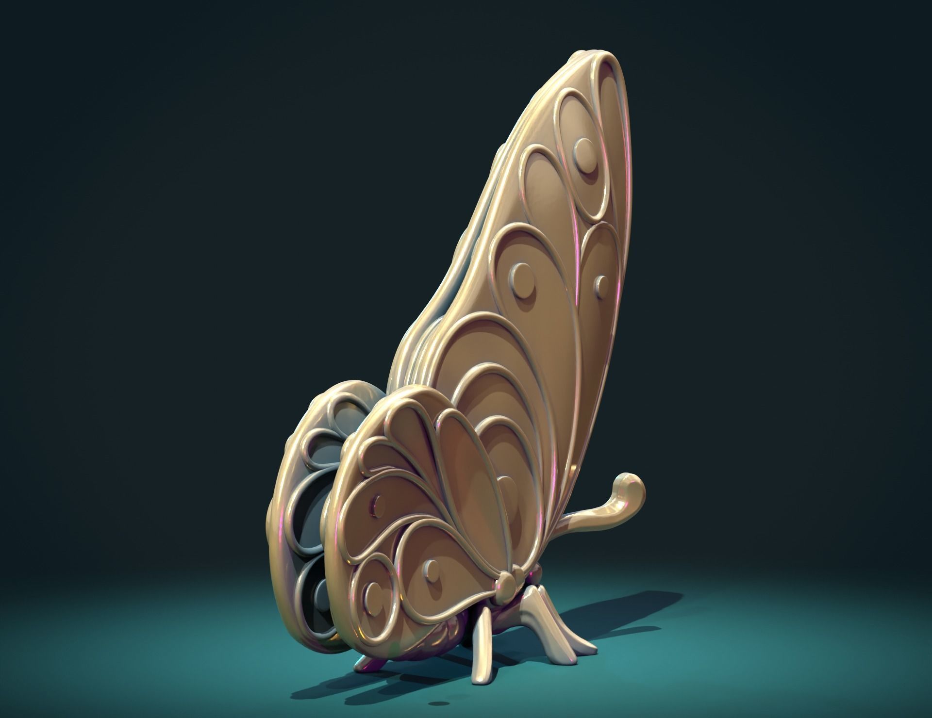 Butterfly Y 3D print model_4