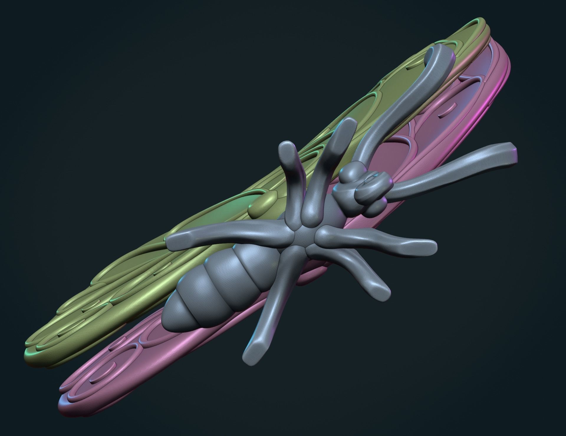 Butterfly Y 3D print model_10