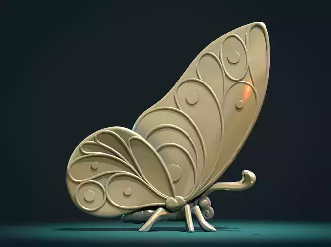 Butterfly Y 3D print model
