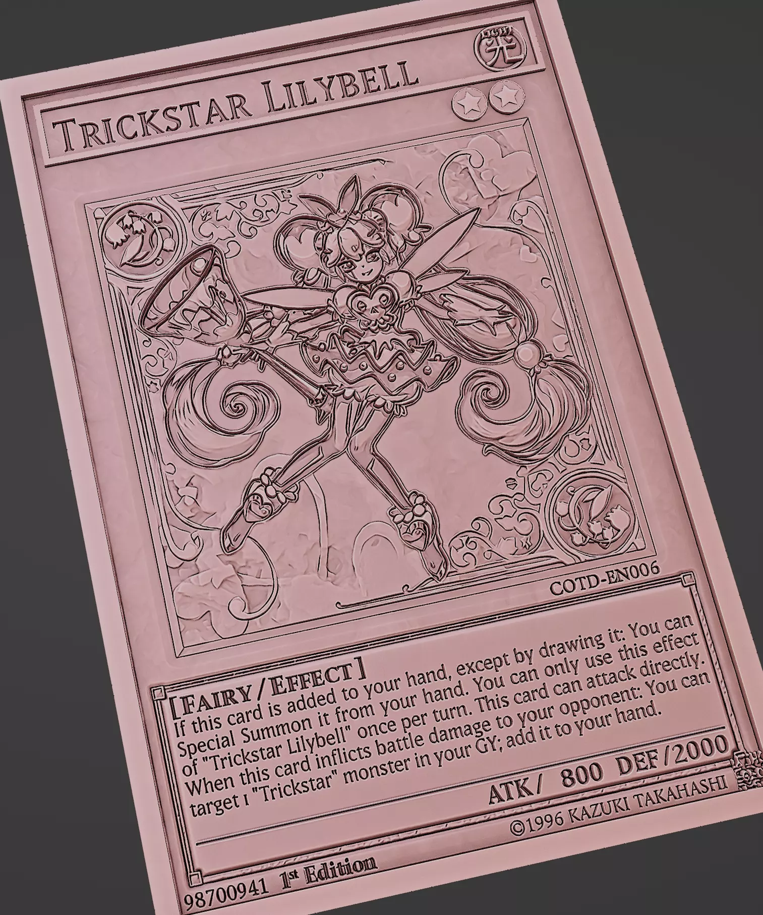 trickstar lilybell - yugioh 3D print model