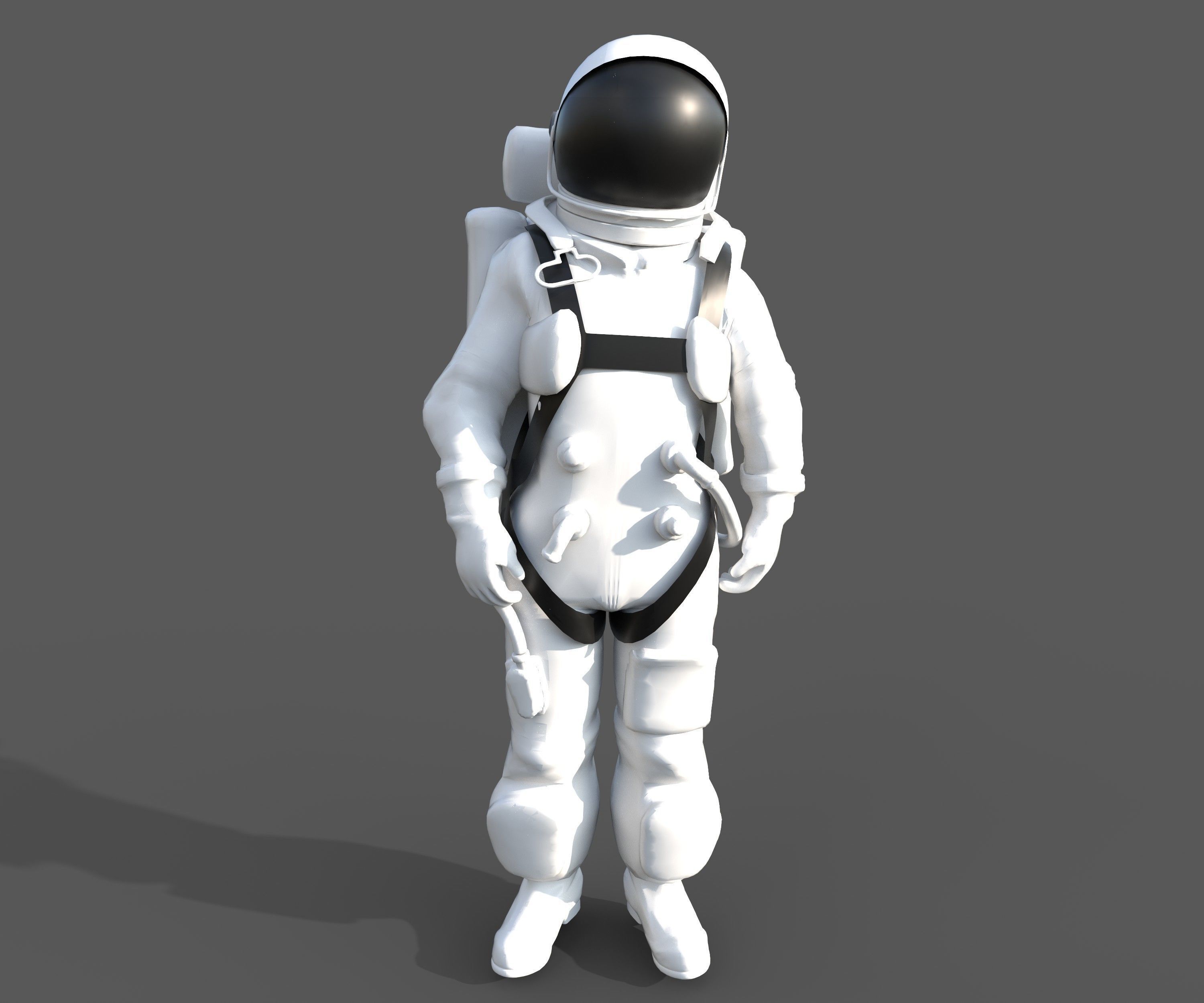 astronaut figure 3D model_2