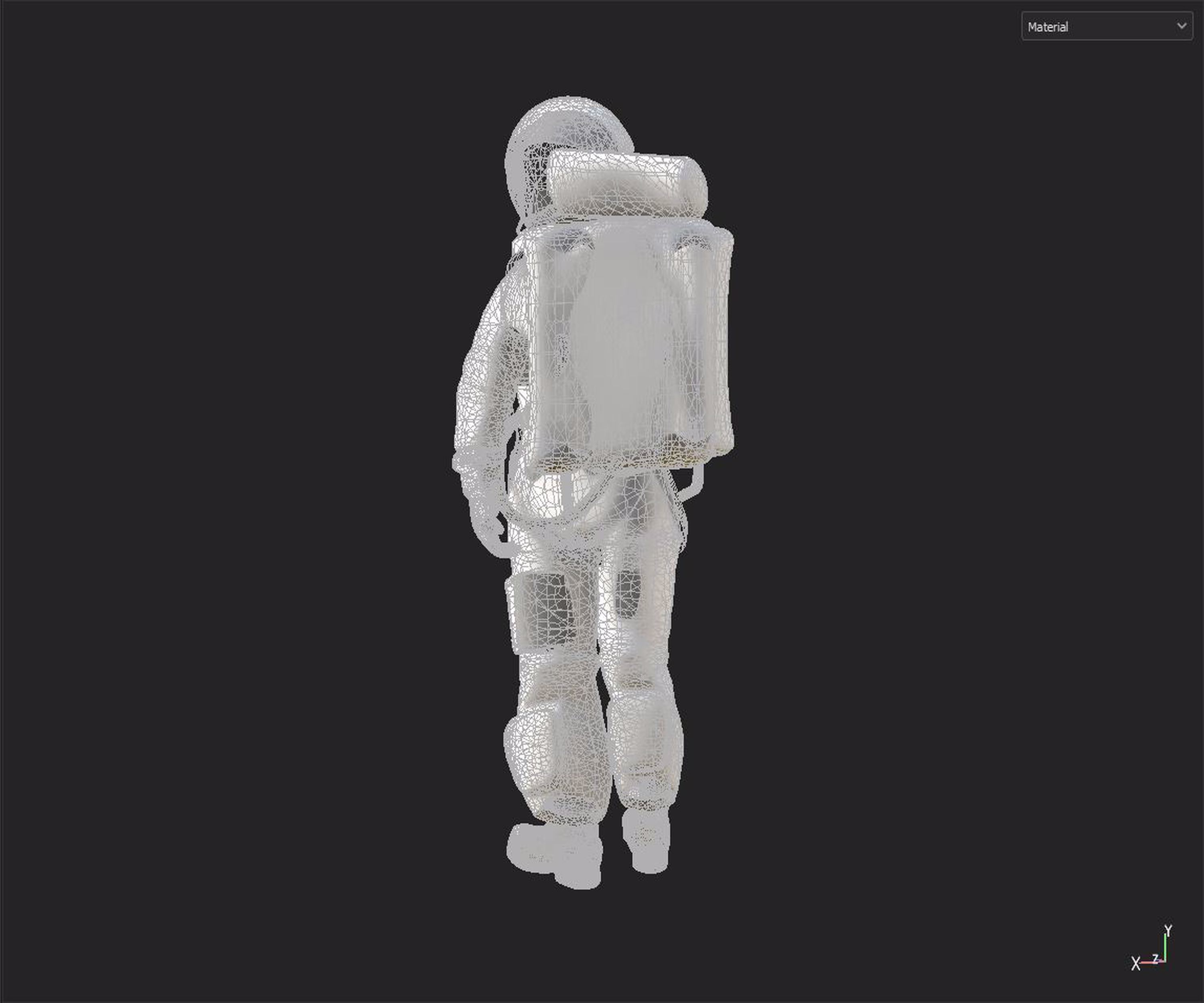 astronaut figure 3D model_7