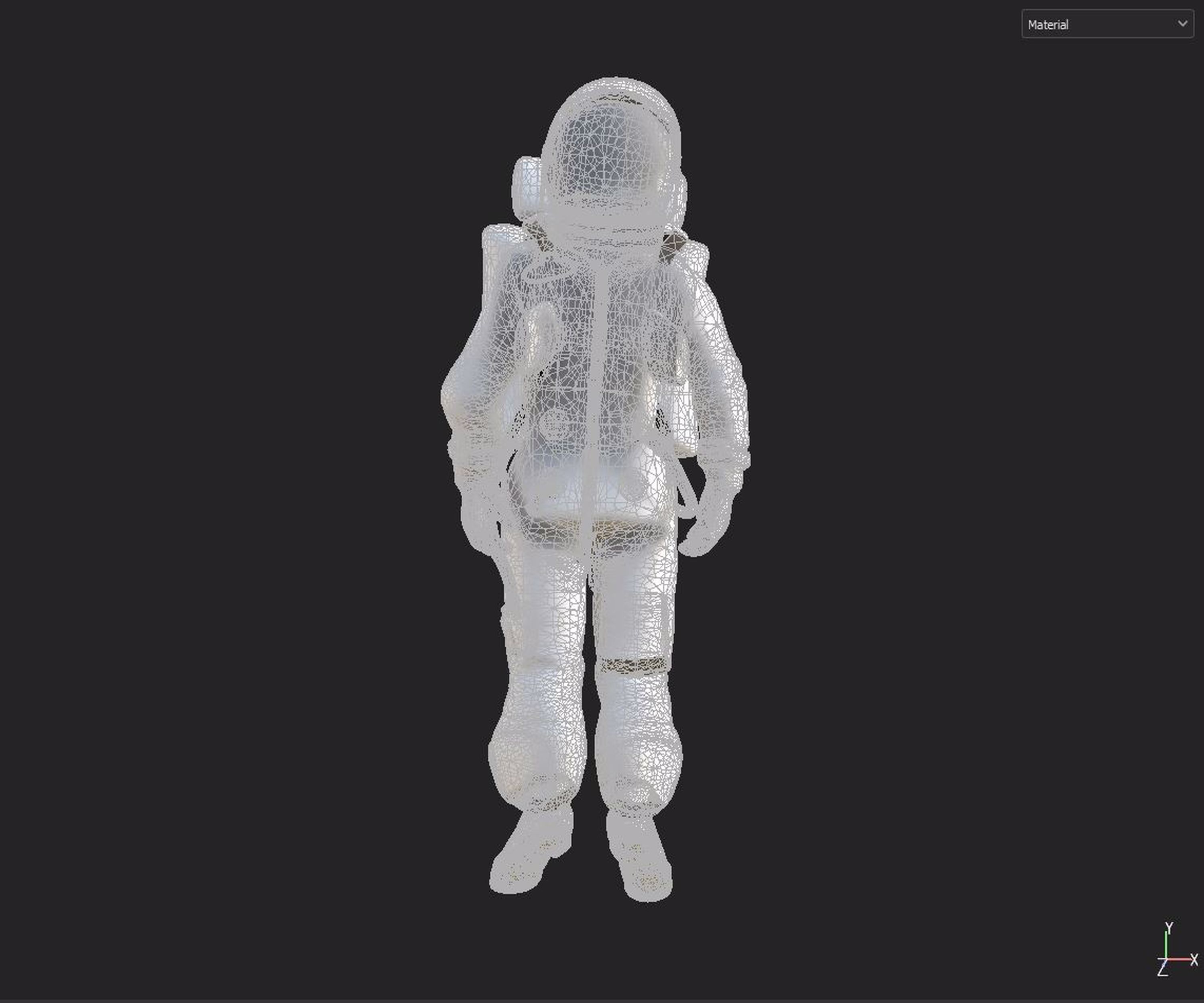 astronaut figure 3D model_9