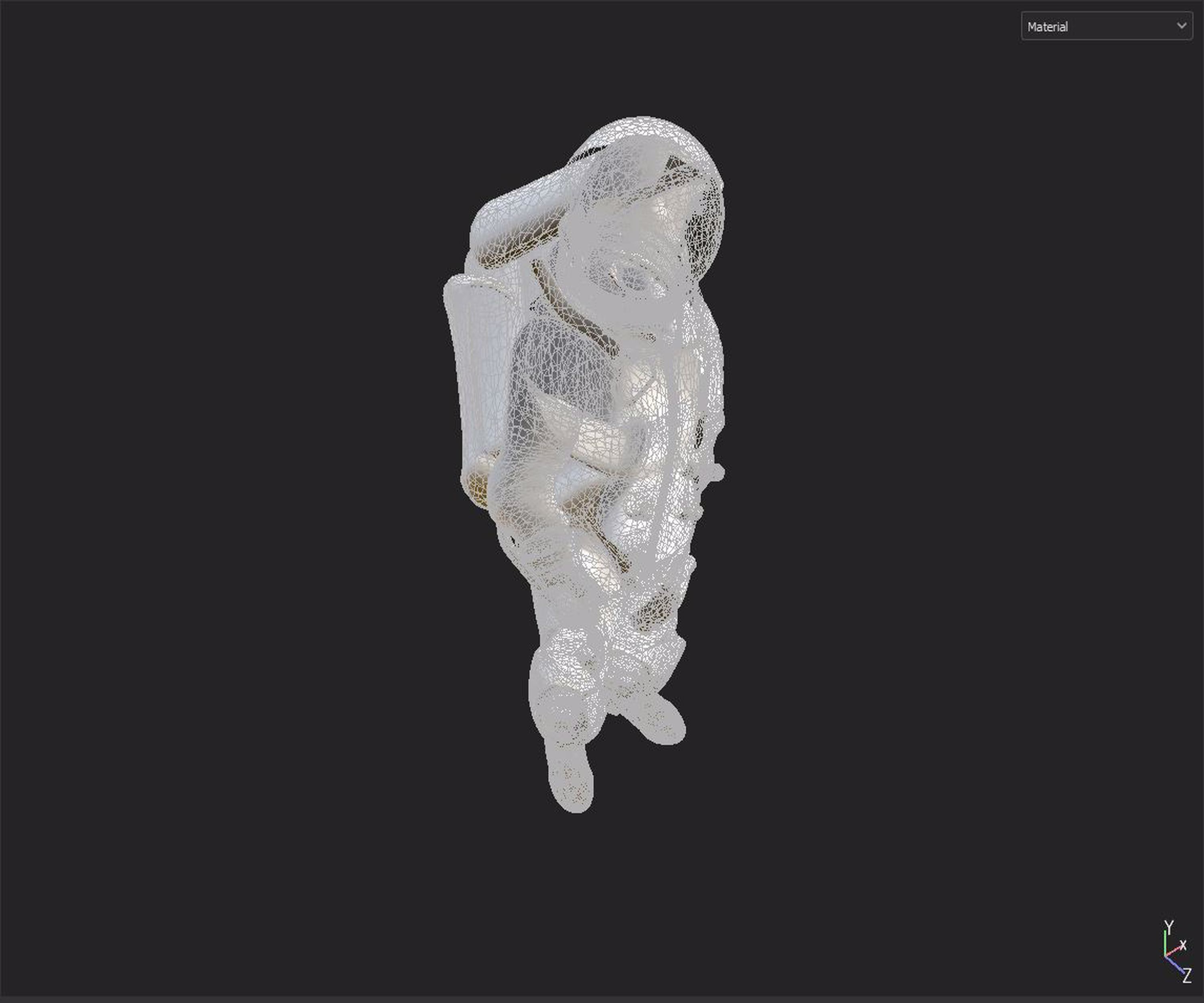 astronaut figure 3D model_8