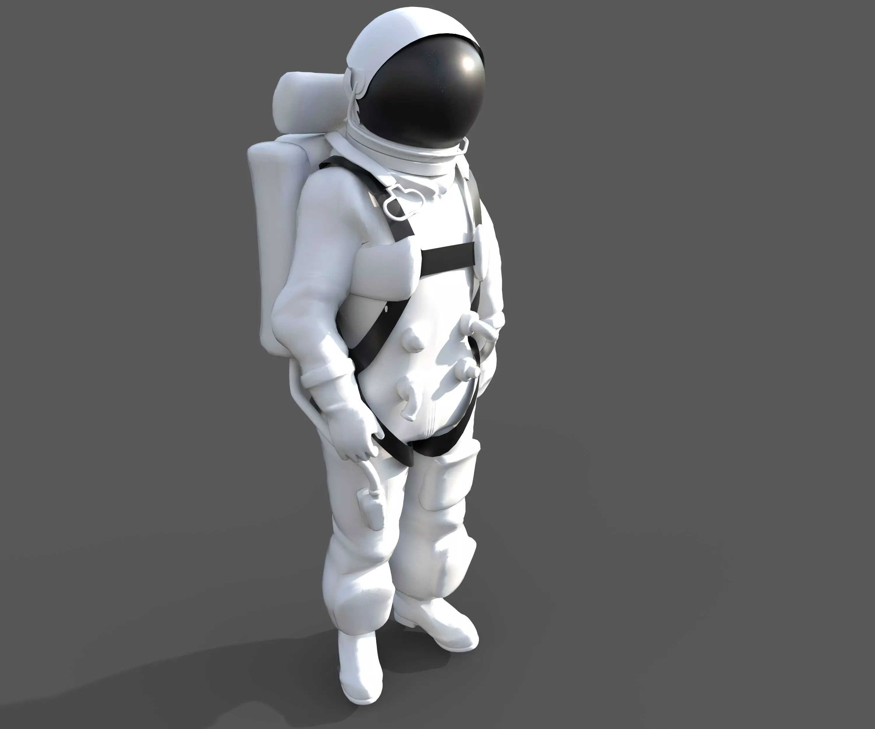 astronaut figure 3D model_0