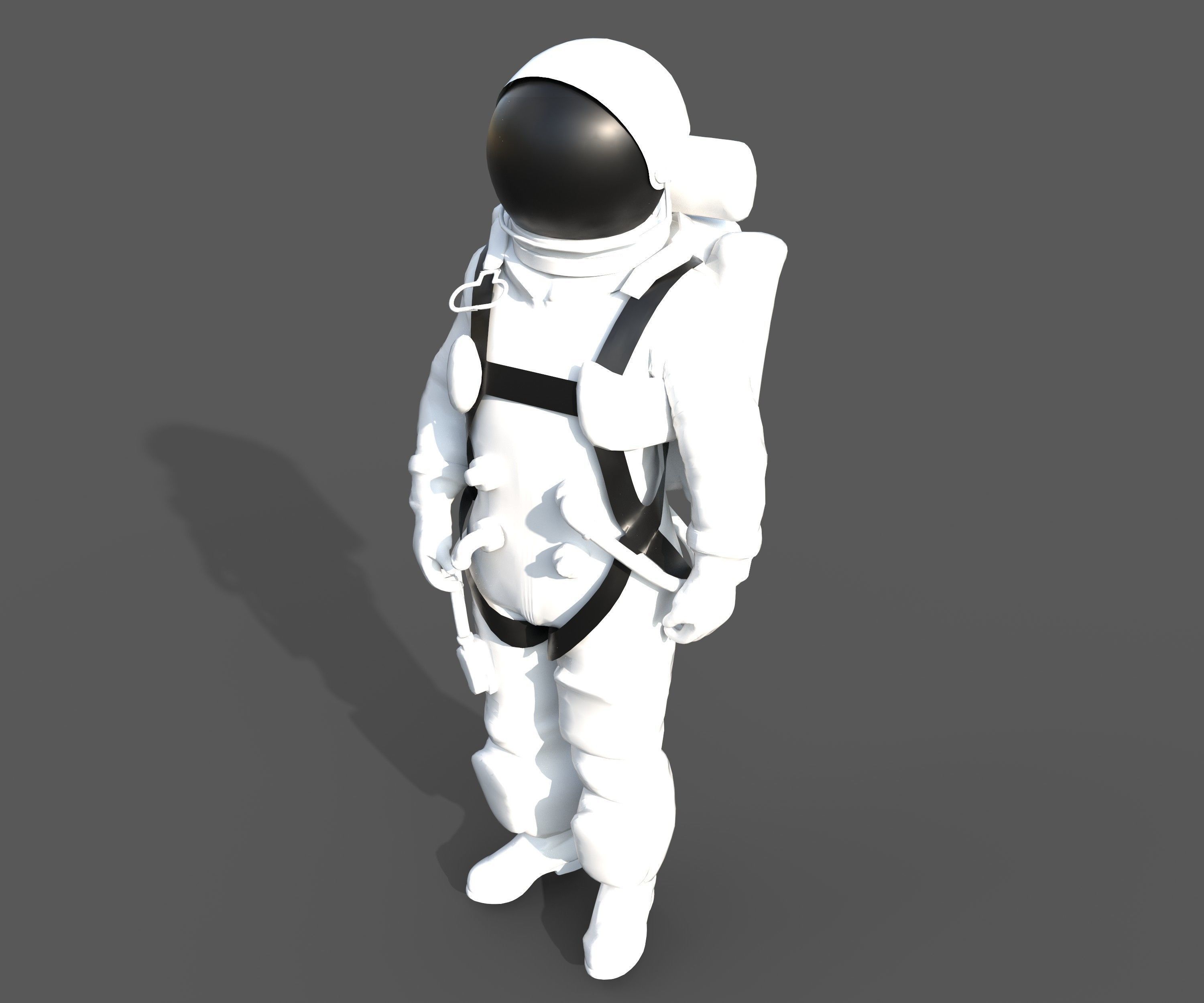astronaut figure 3D model_1