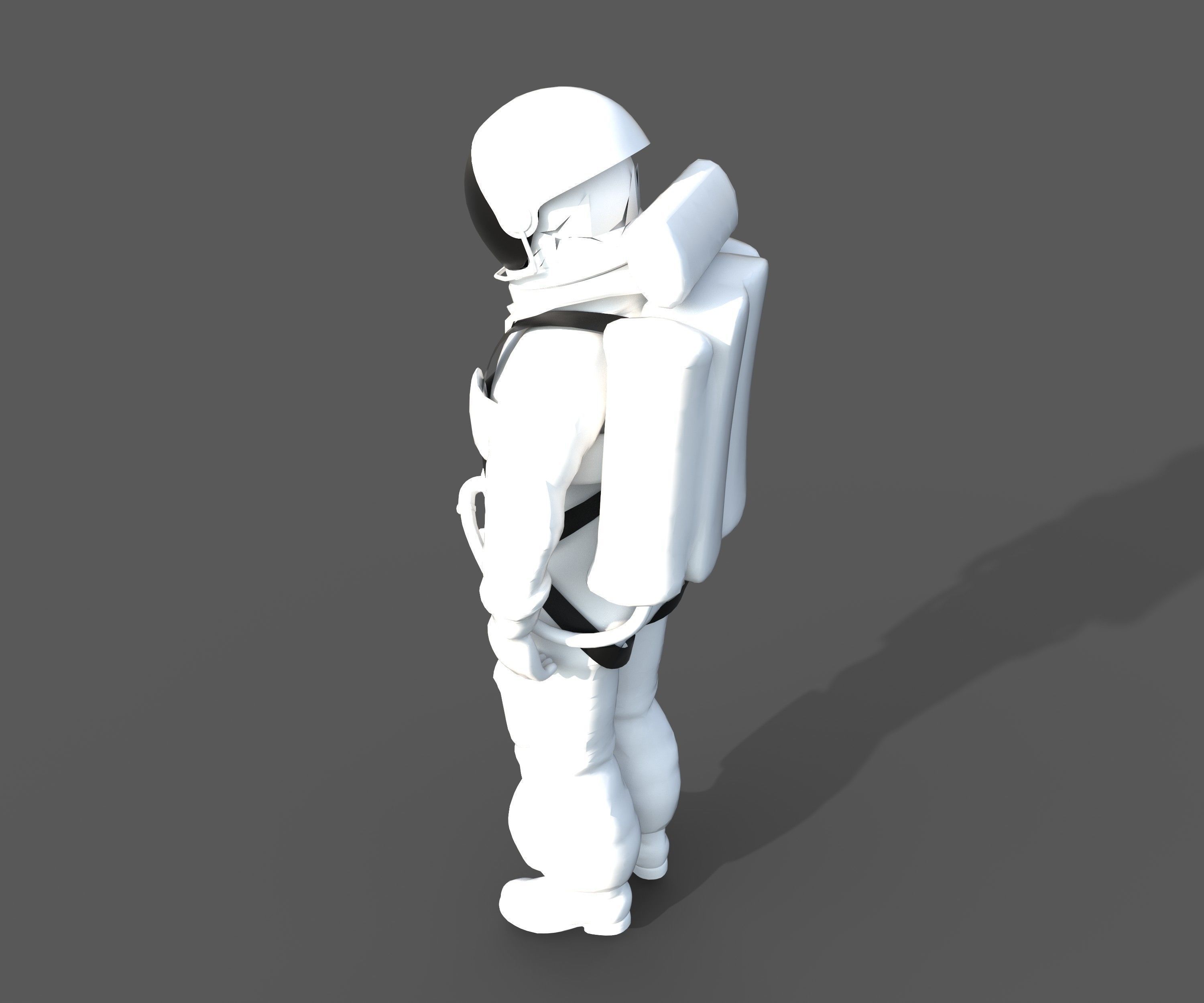 astronaut figure 3D model_3