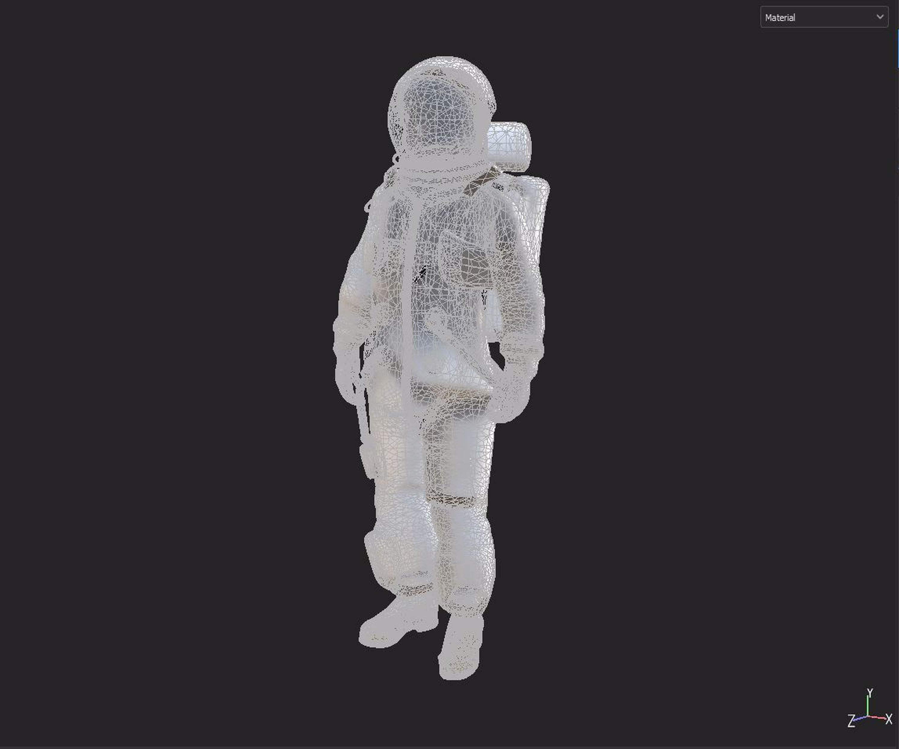 astronaut figure 3D model_6