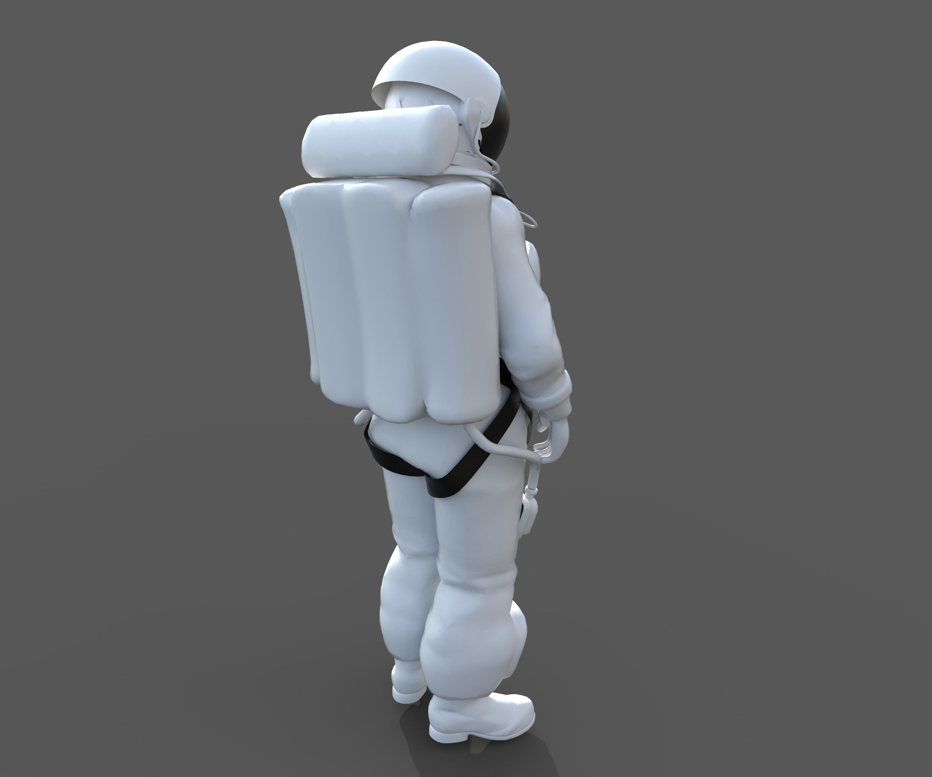 astronaut figure 3D model_4