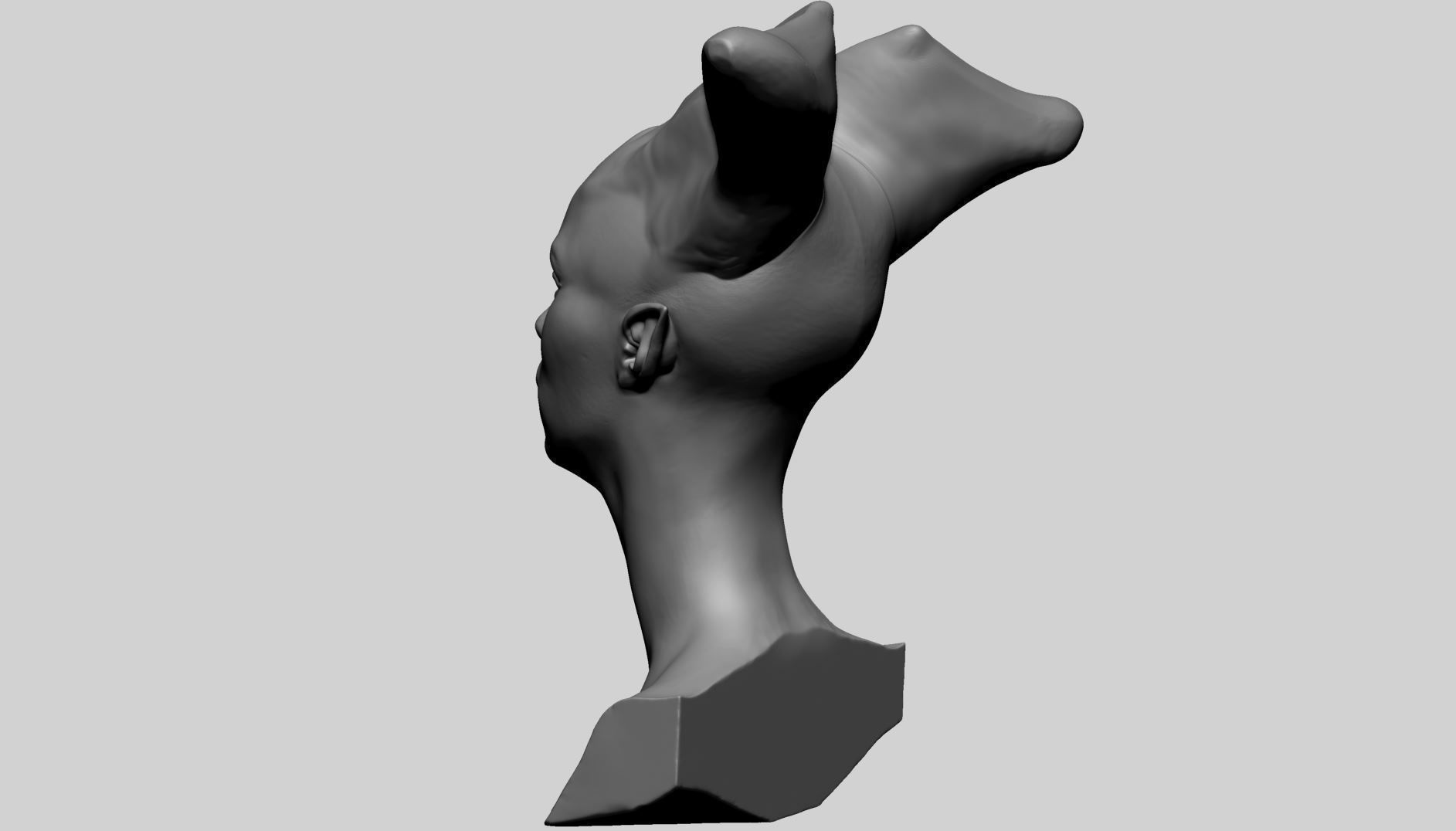 Fantasy Female Head K 3D model_4