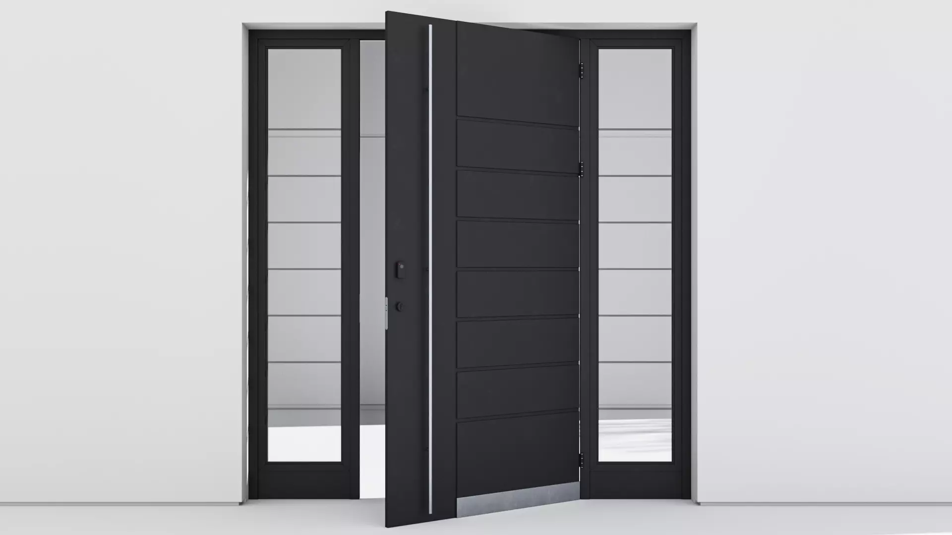 Aluminium door 36 3D model_0