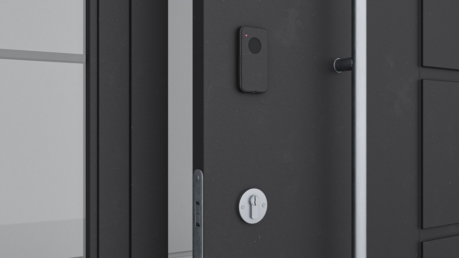 Aluminium door 36 3D model_4