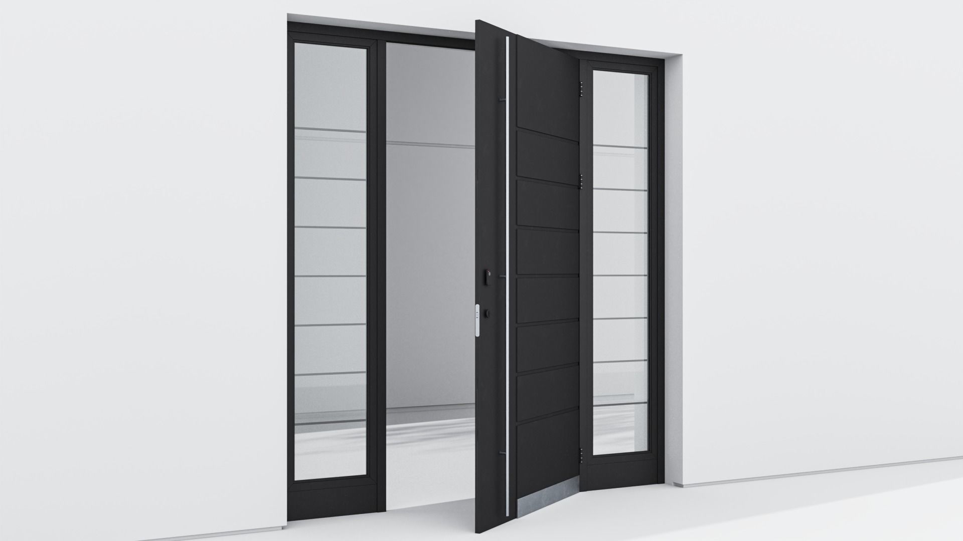 Aluminium door 36 3D model_3