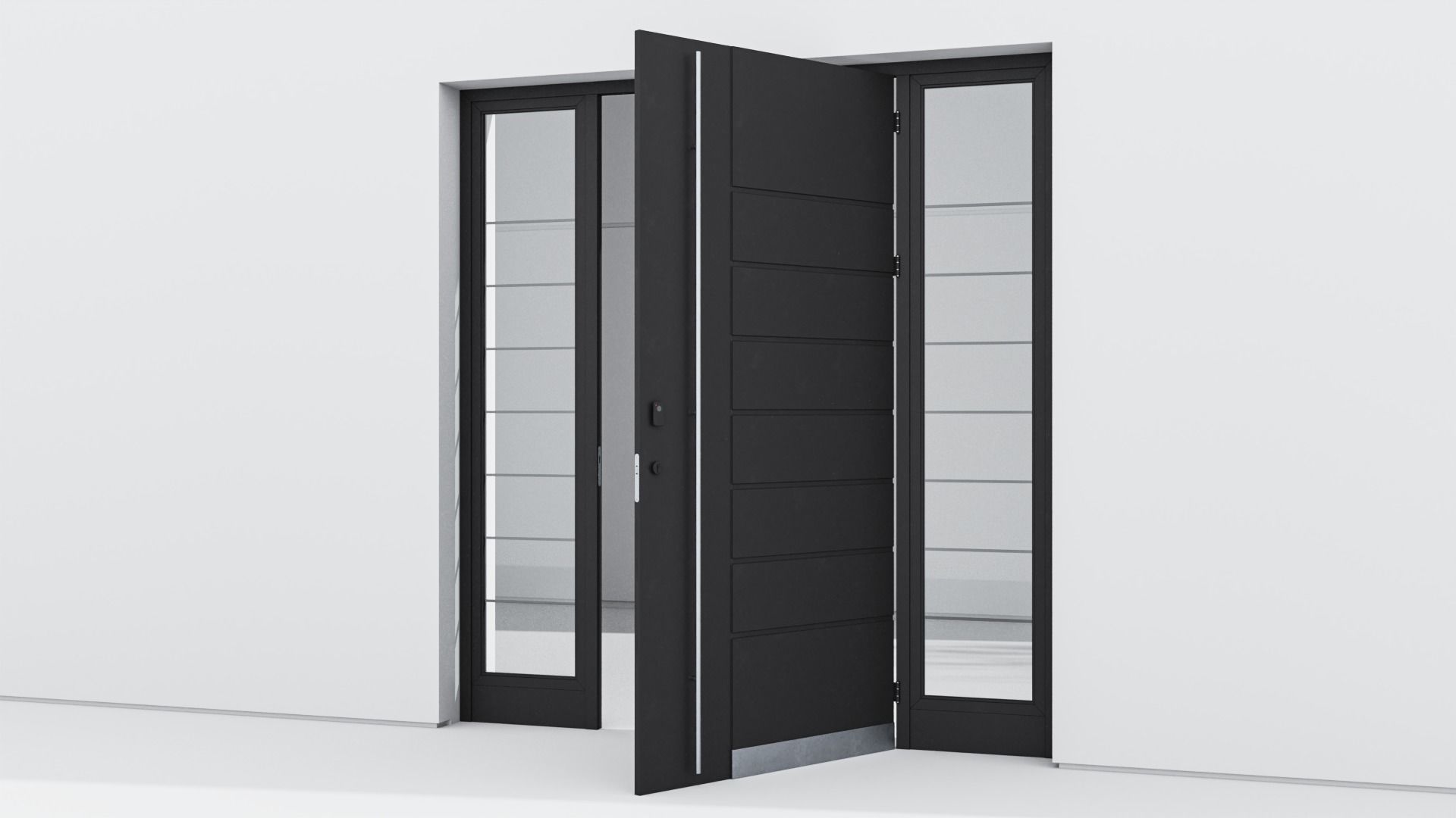 Aluminium door 36 3D model_2