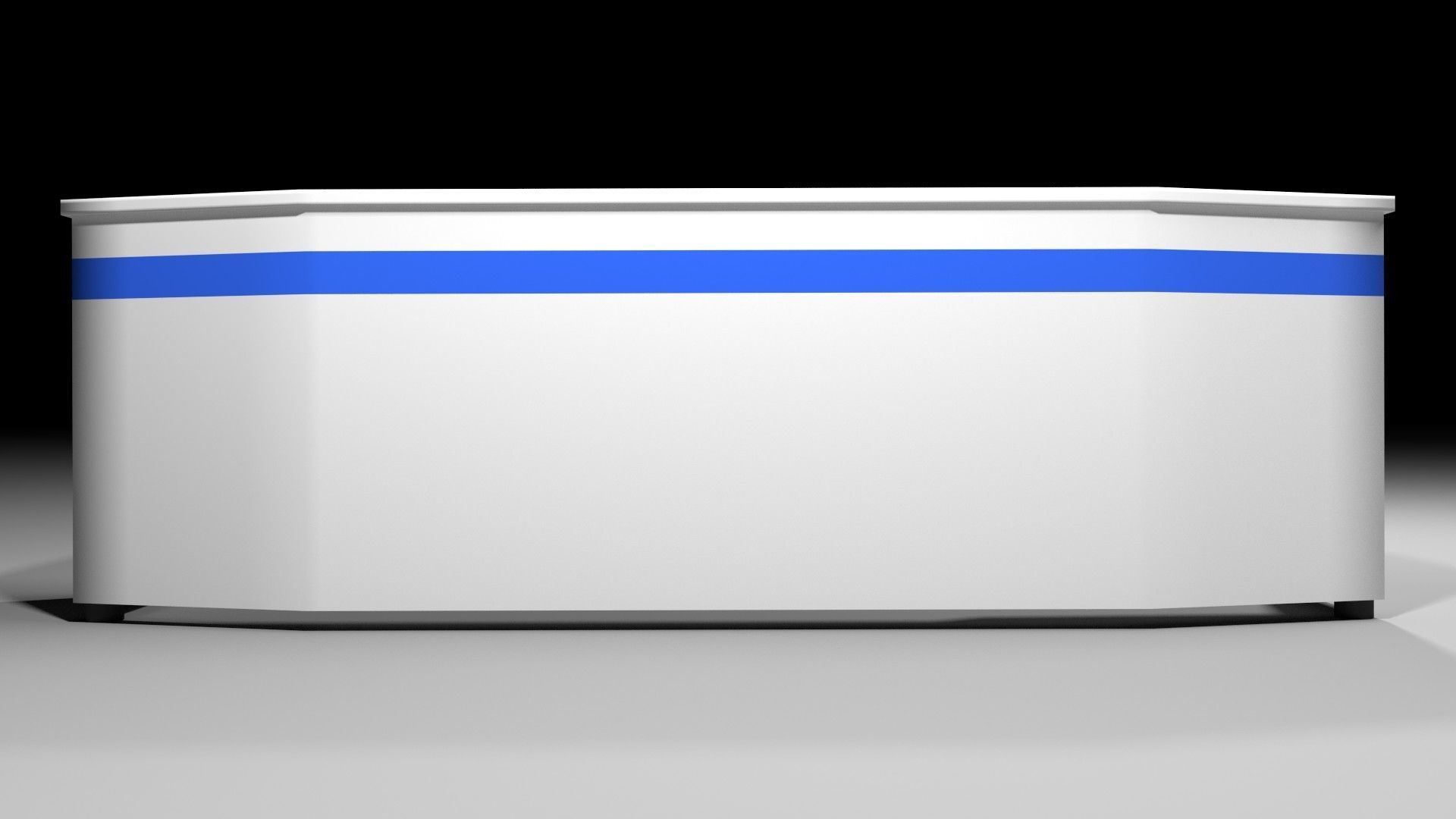 Counter Desk 2 3D model_1