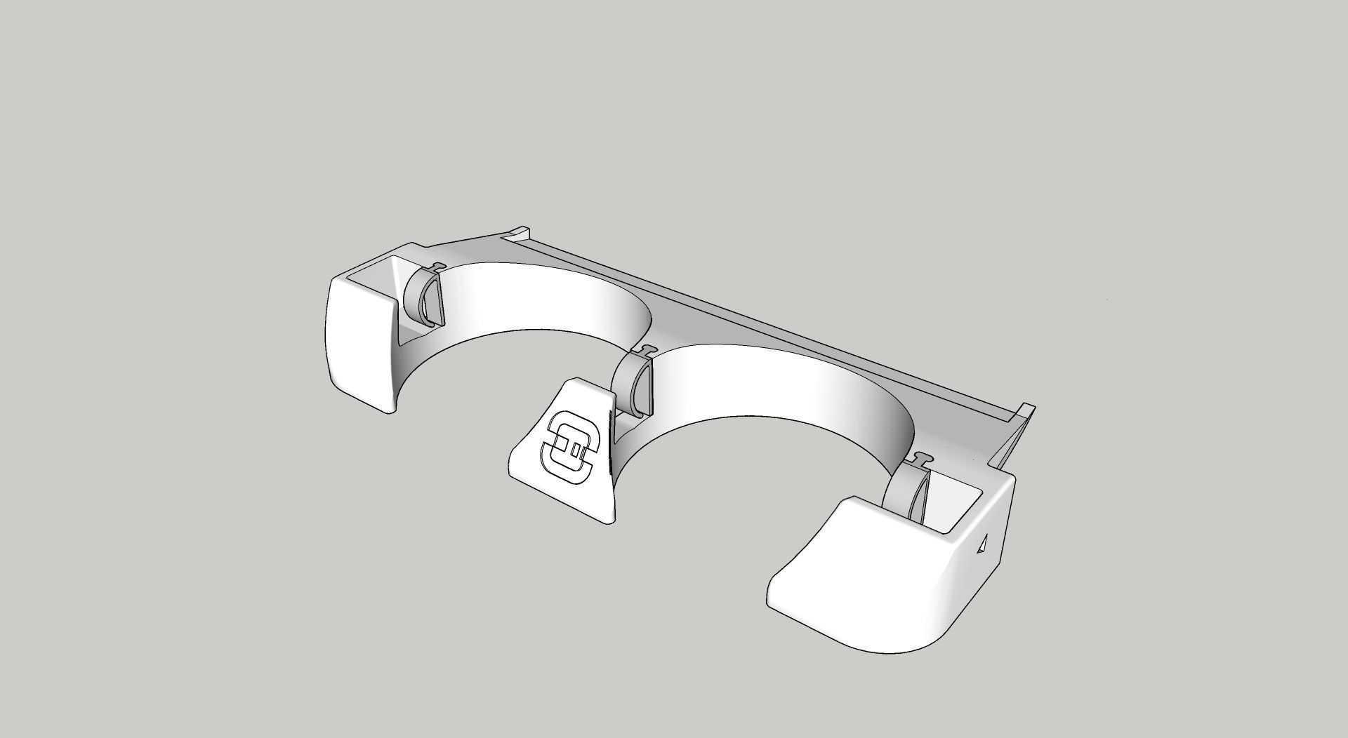 Double Cupholder-Phoneholder for Citroen C5 X7 3D print model_9