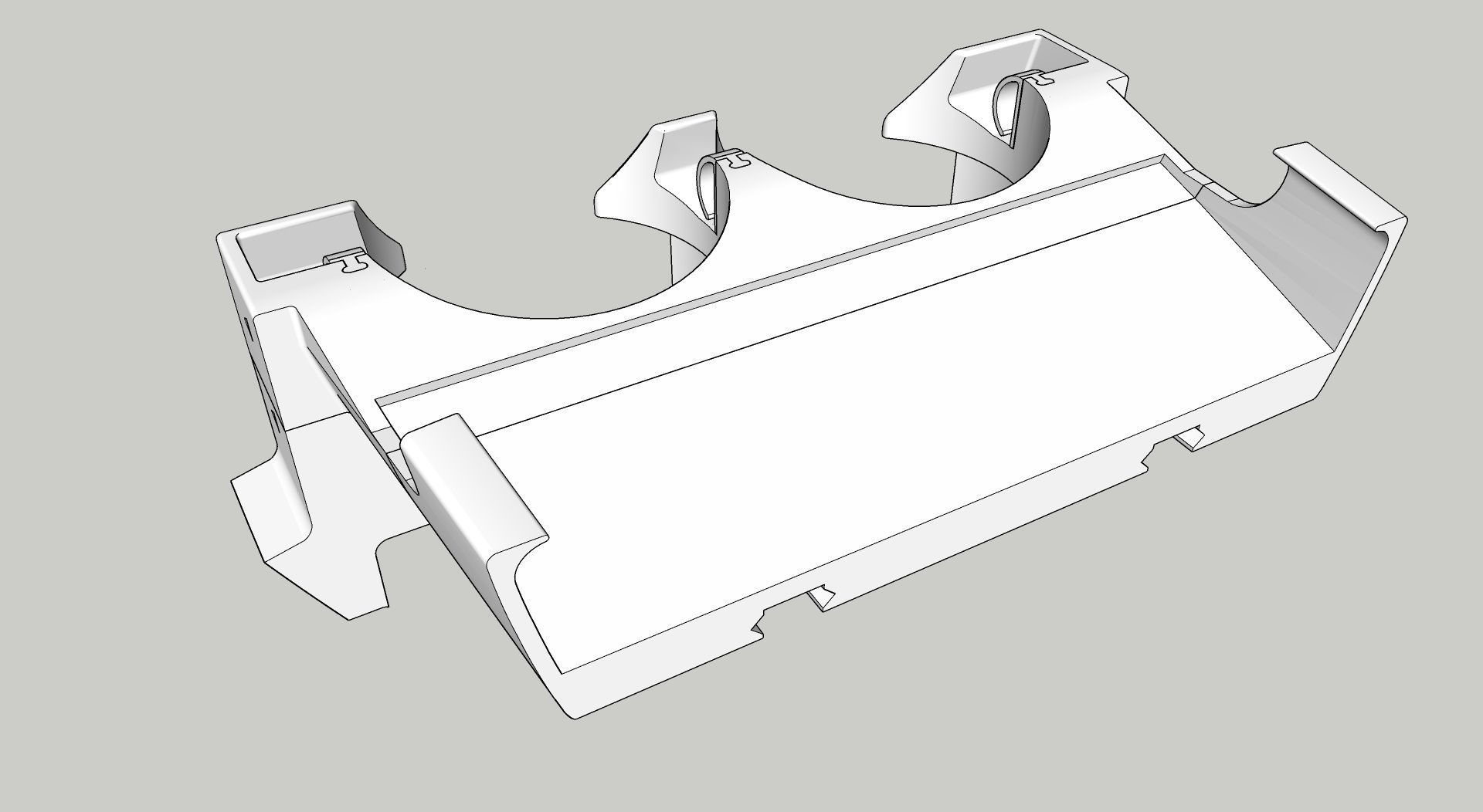 Double Cupholder-Phoneholder for Citroen C5 X7 3D print model_15