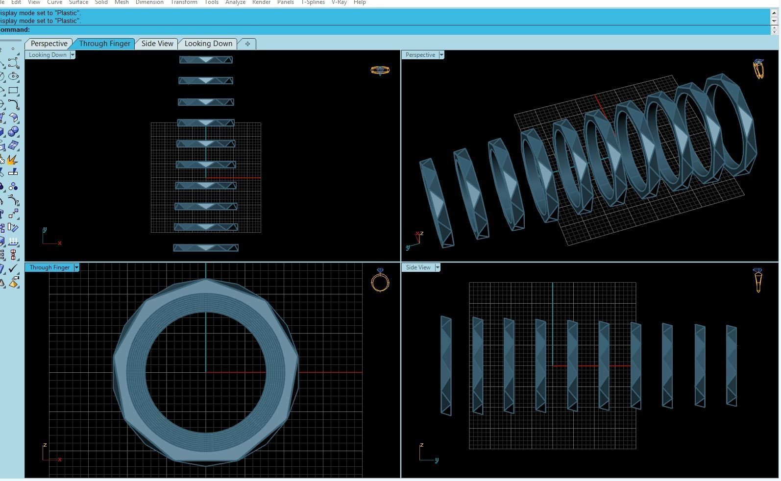 Wedding rings Laurence Signature collection All Sizes version1 3D print model_7