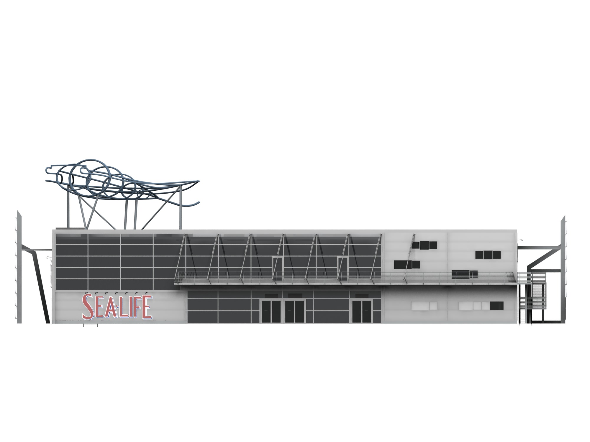 Sea Life Centres 3D model_6