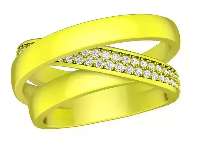 hongkong diamond women ring 4509