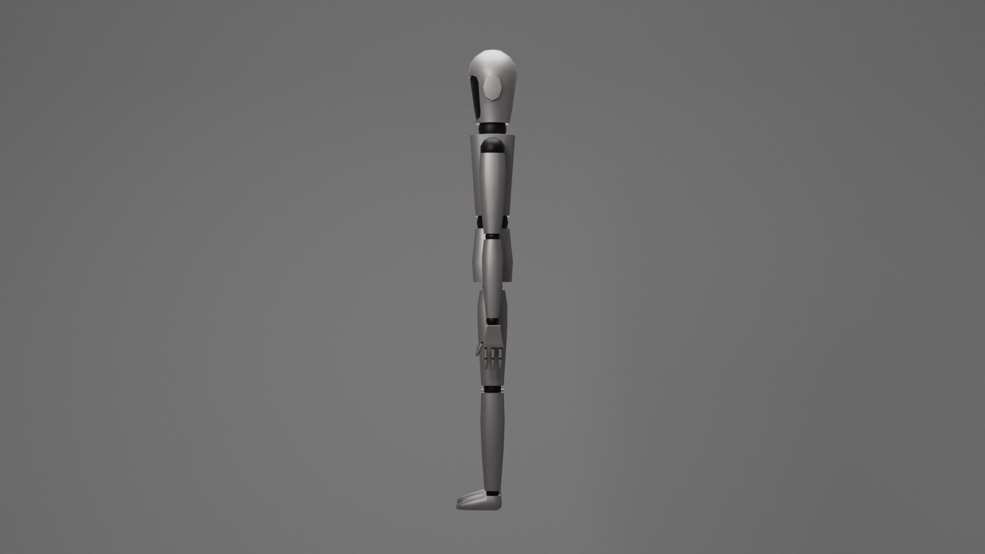 Humanoid Low-poly 3D model_8