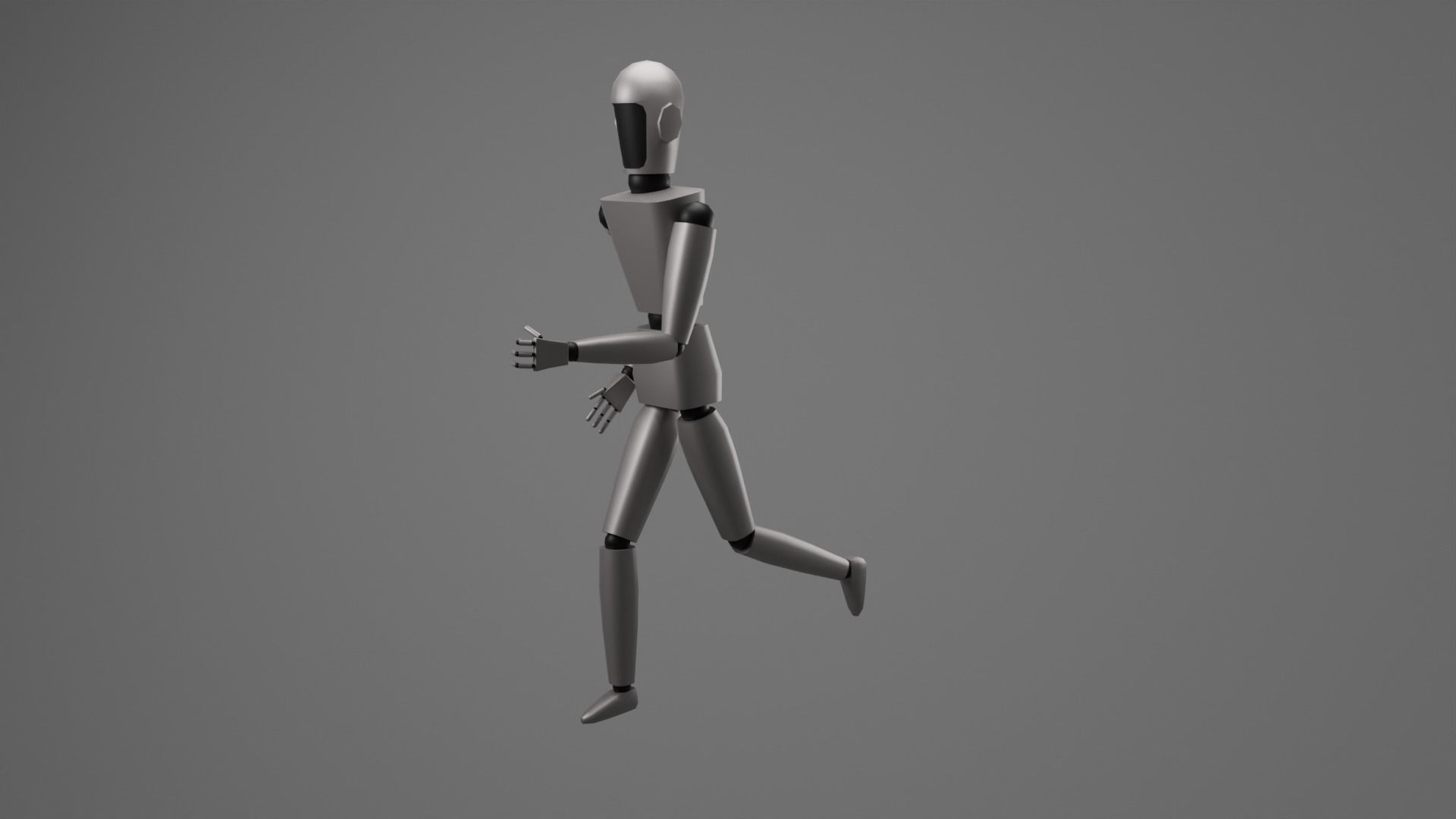 Humanoid Low-poly 3D model_15