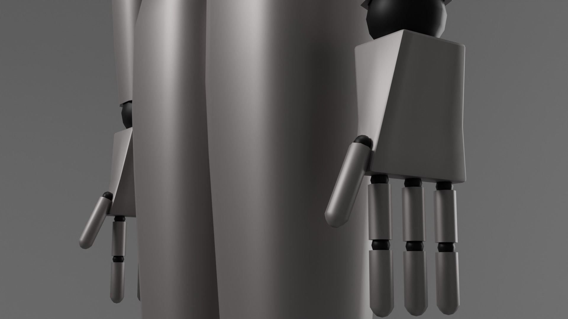 Humanoid Low-poly 3D model_11