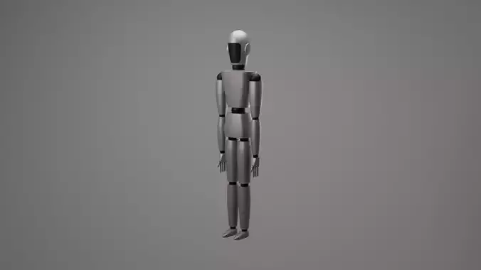 Humanoid Low-poly 3D model