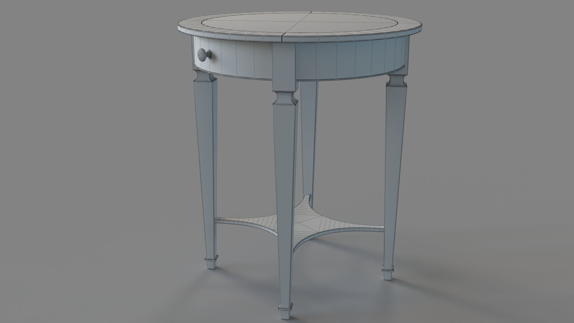 Butler Side Table 3D model_5