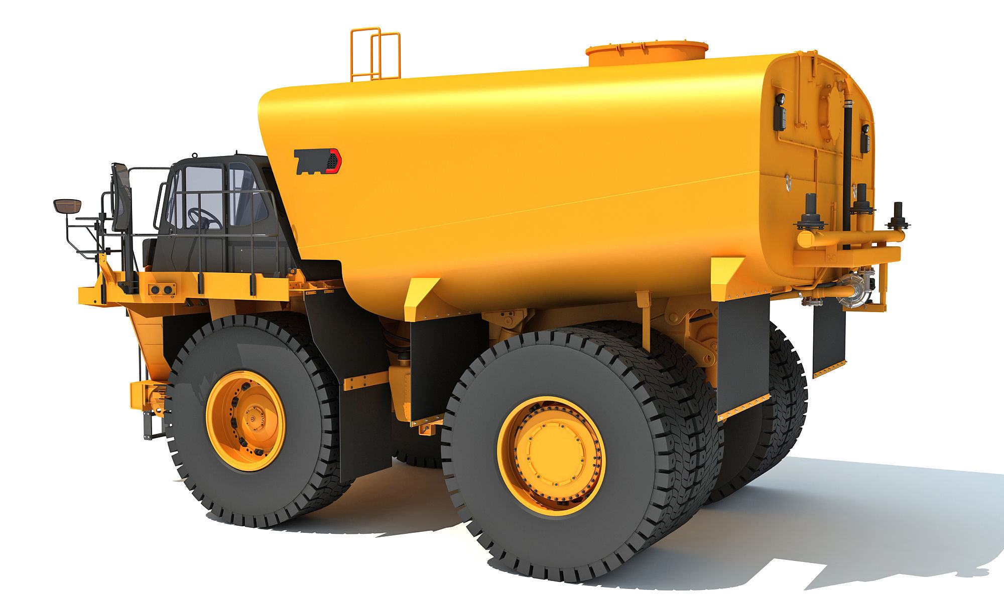Off Highway Water Truck 3D model_2