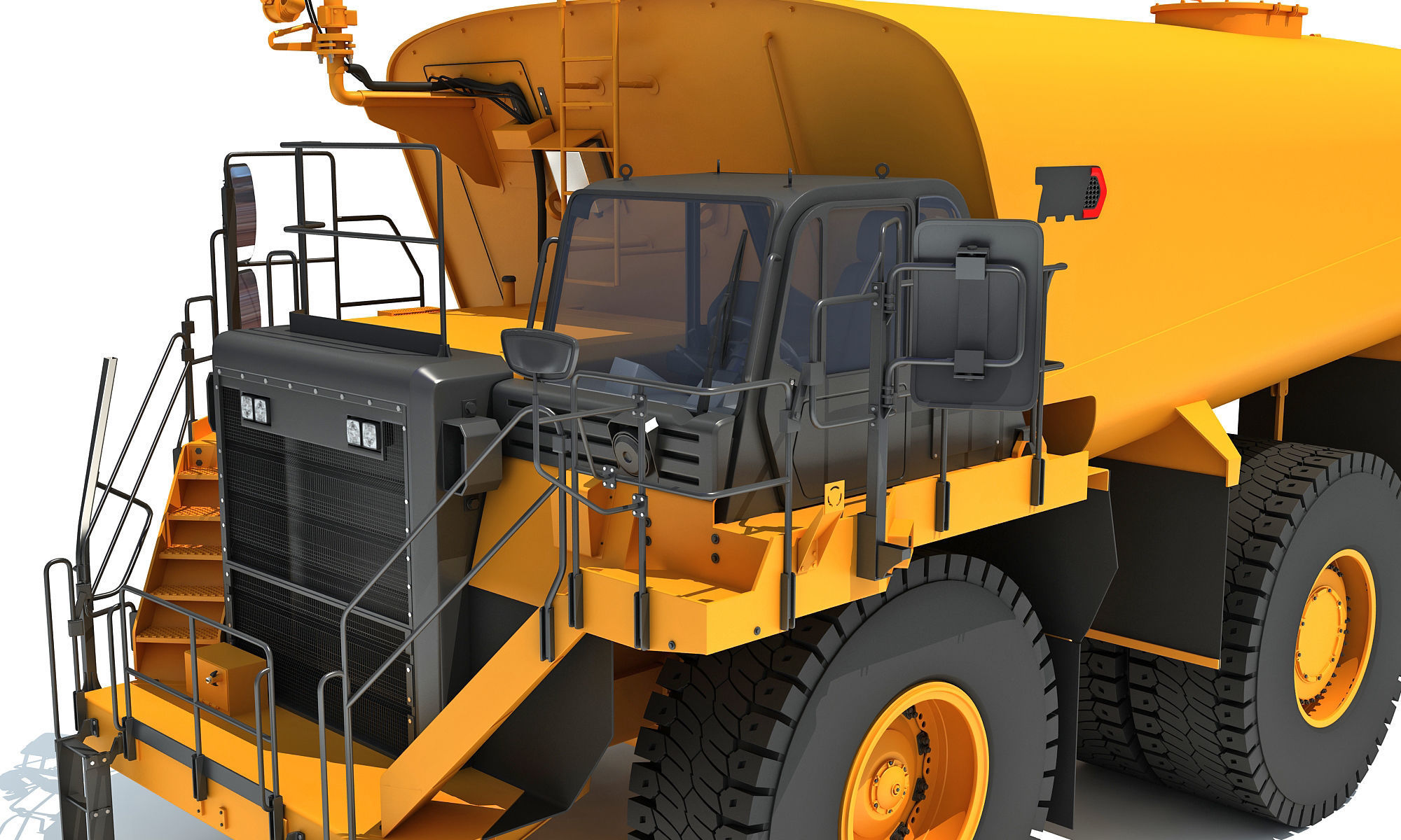 Off Highway Water Truck 3D model_13