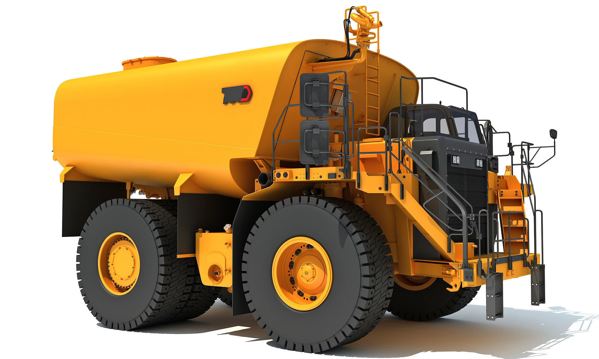 Off Highway Water Truck 3D model_7