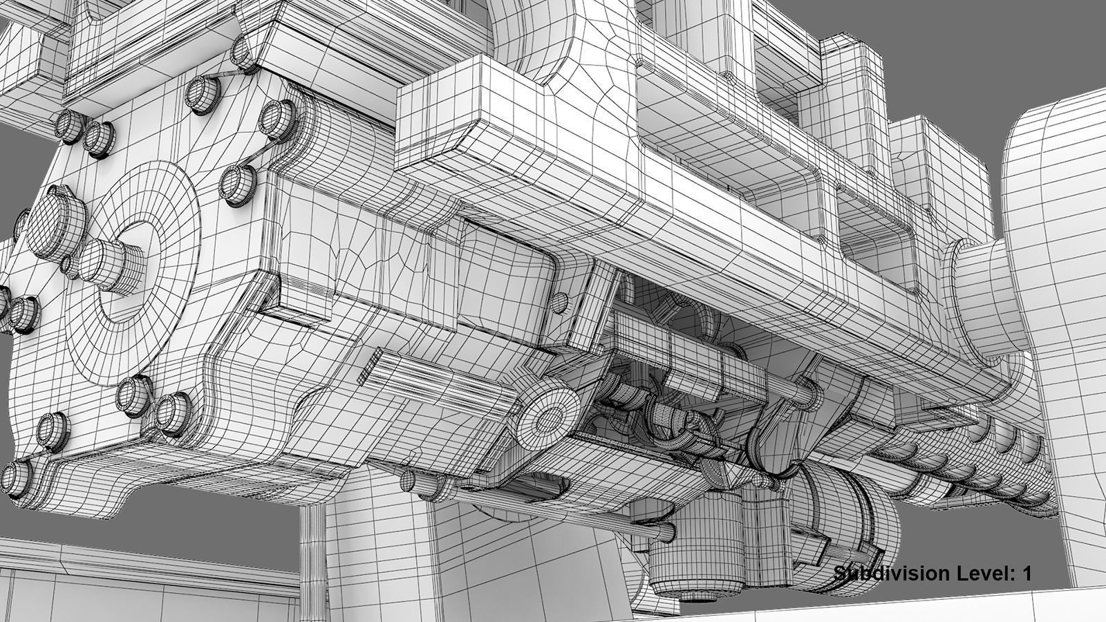 M230LF machine gun 3D model_29