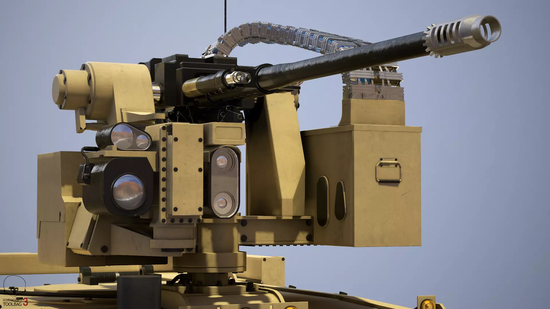 M230LF machine gun 3D model_0