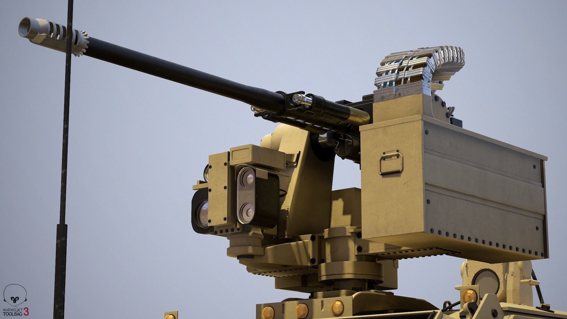 M230LF machine gun 3D model_3