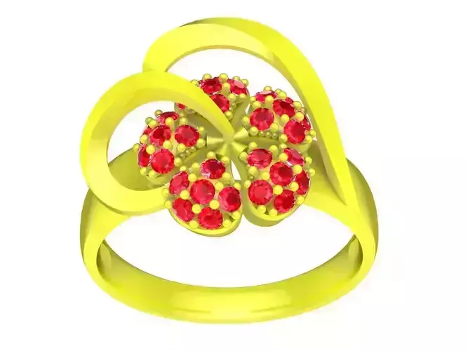 Flower diamond women ring 4512