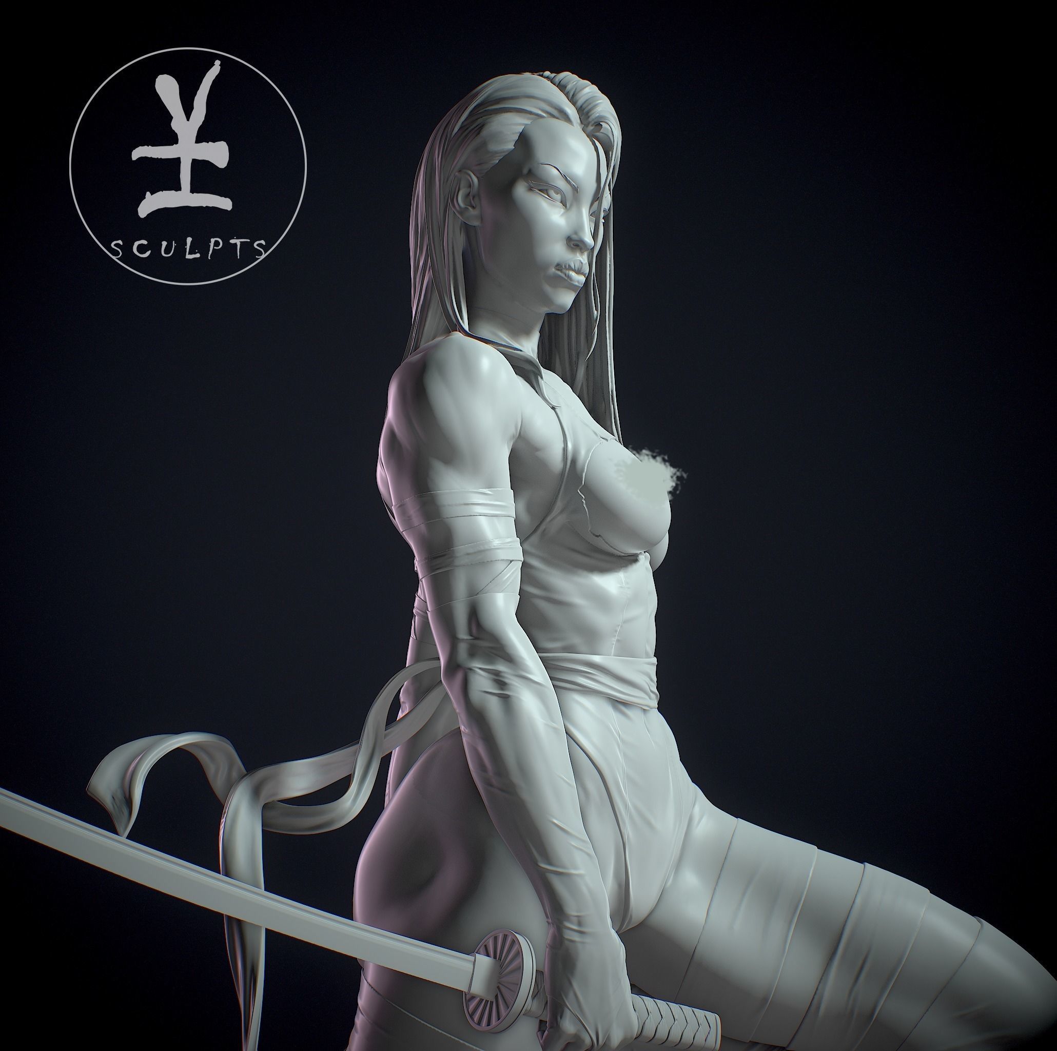 Psylocke with NSFW 3D print model_19