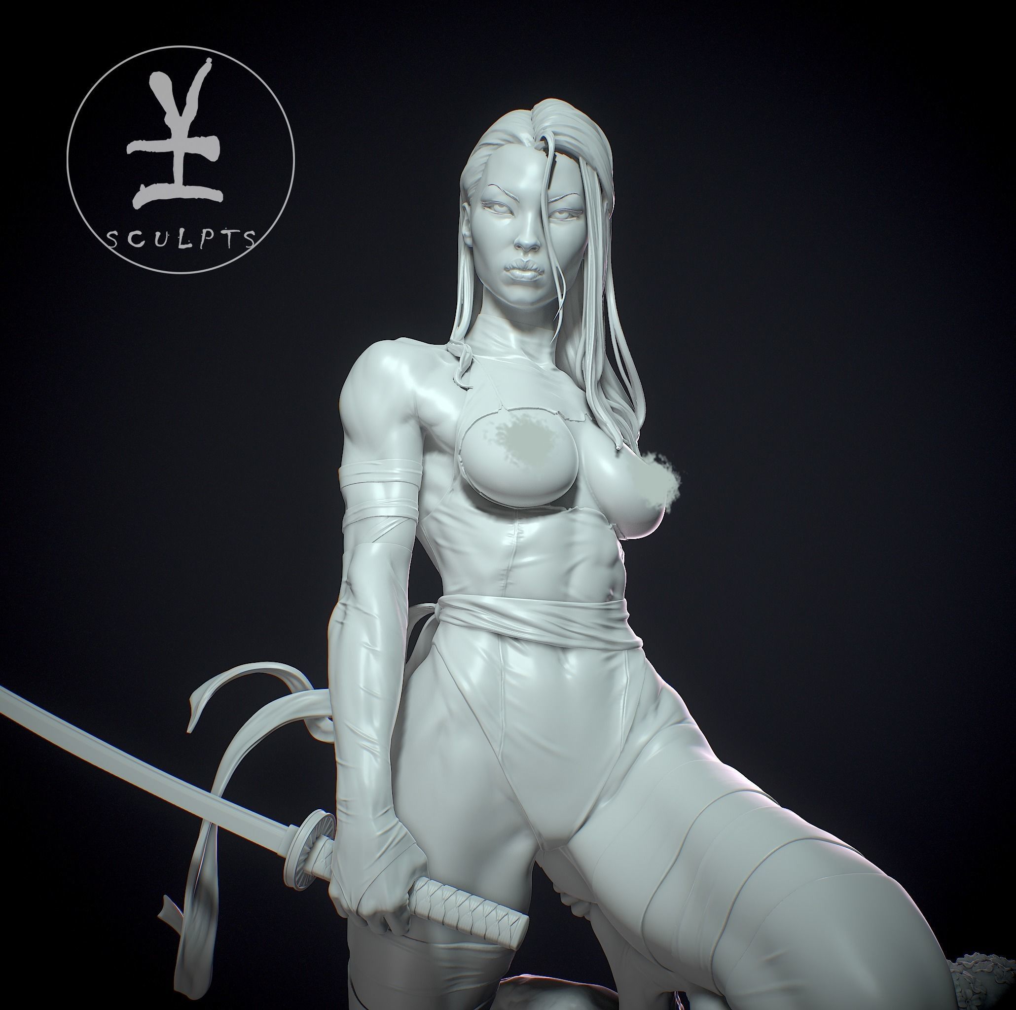 Psylocke with NSFW 3D print model_17