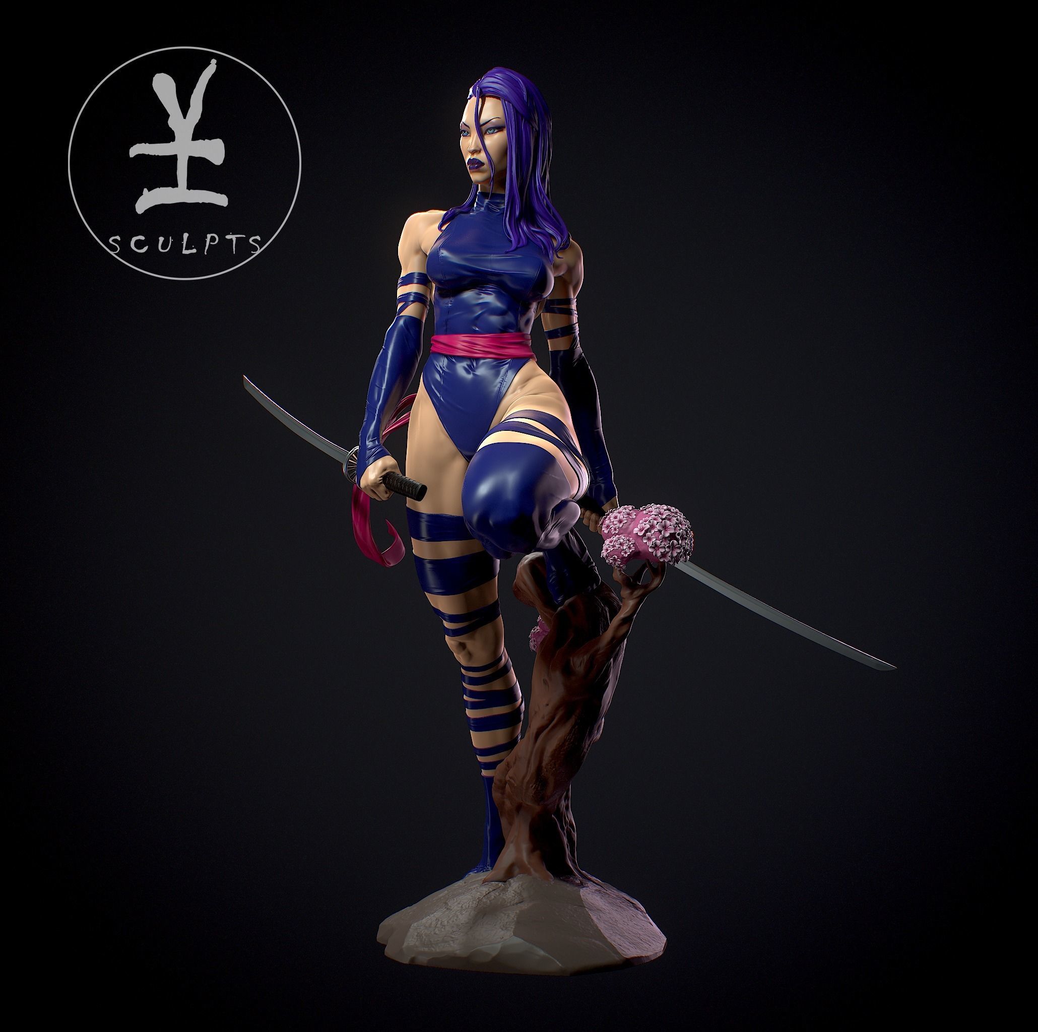 Psylocke with NSFW 3D print model_2