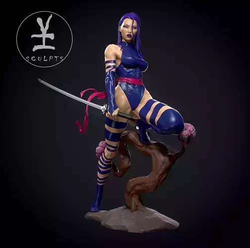 Psylocke with NSFW