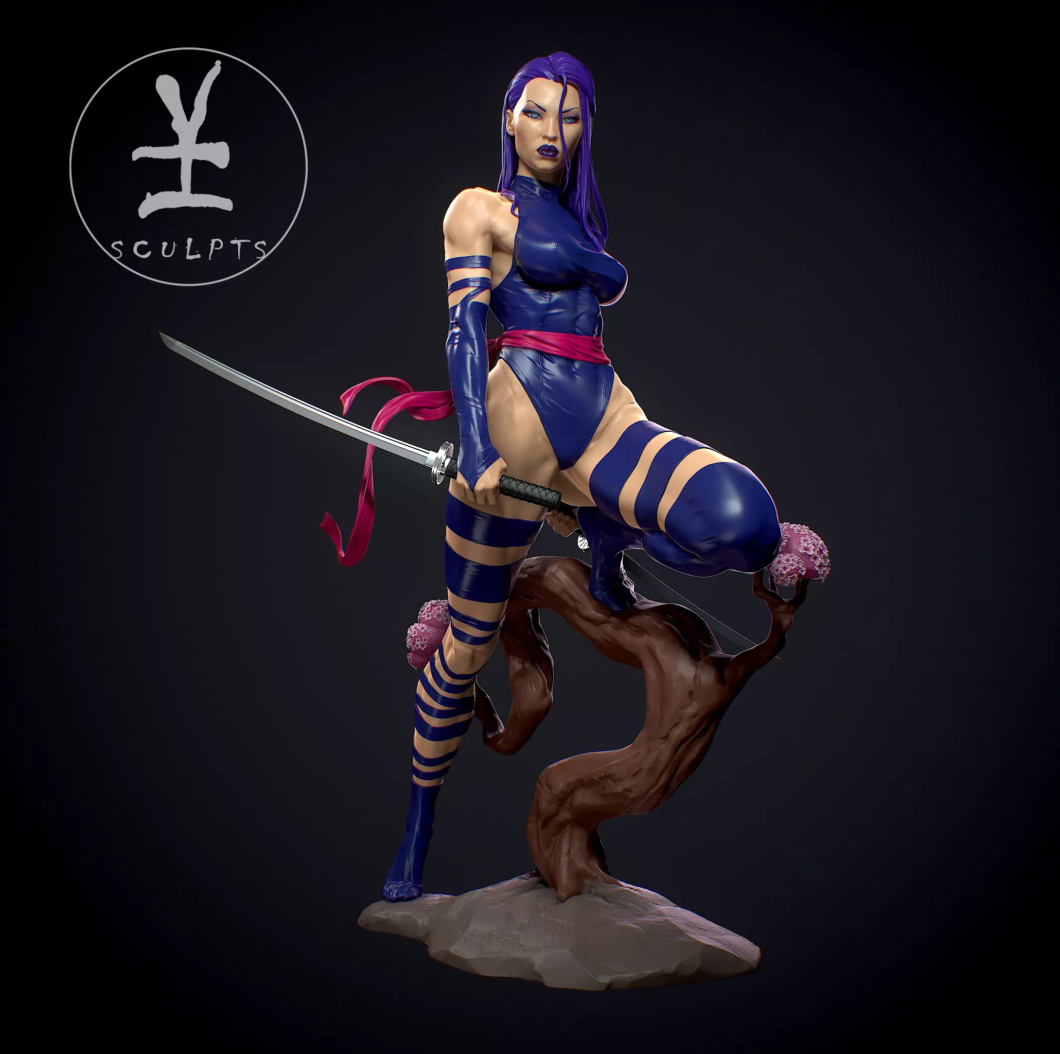 Psylocke with NSFW 3D print model_0