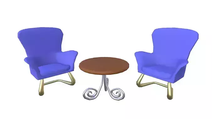 Waiting Chair and Table